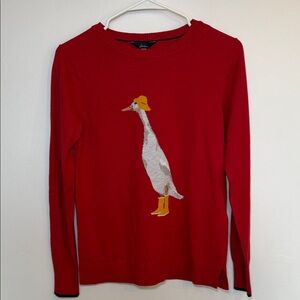 NWT Joules Miranda Knit Duck Sweater Lightweight Red Size 2